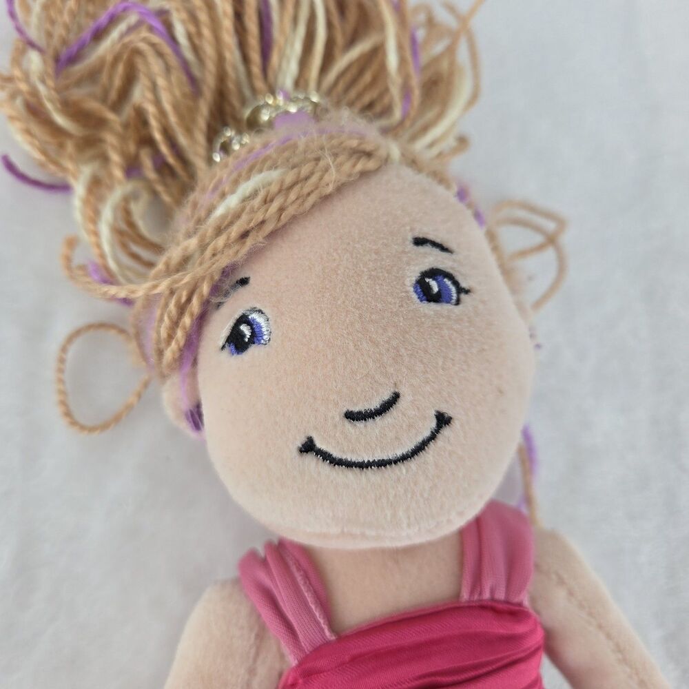 Groovy Girls Princess Ella Soft Doll Pink Dress Gold Shoes Manhattan Toy 2013 - Picture 7 of 12